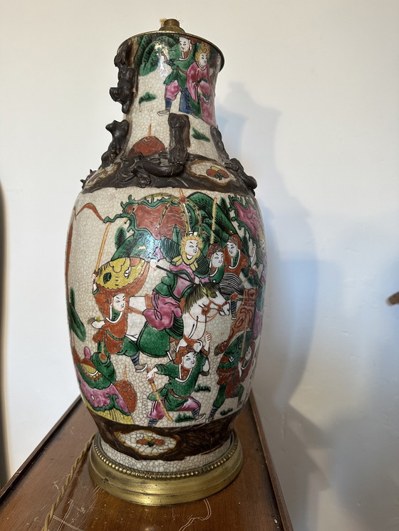 Image 1 of Nanking Porcelain Lamp Stand