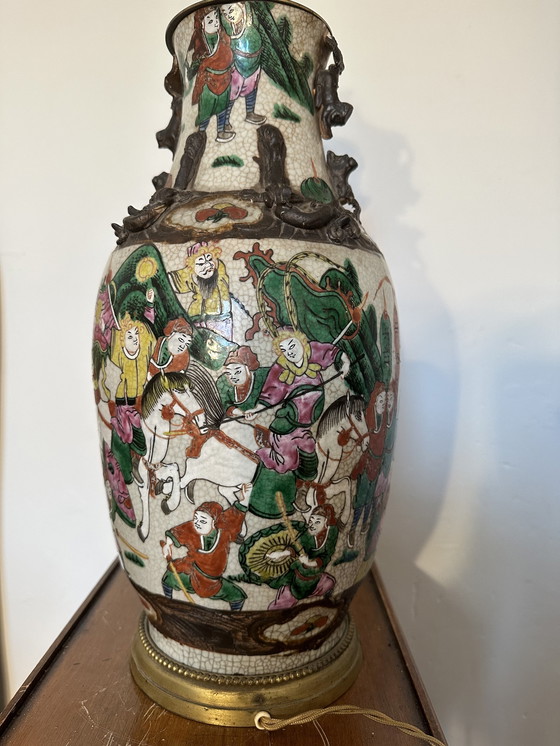 Image 1 of Nanking Porcelain Lamp Stand