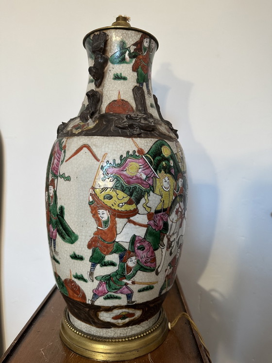 Image 1 of Nanking Porcelain Lamp Stand