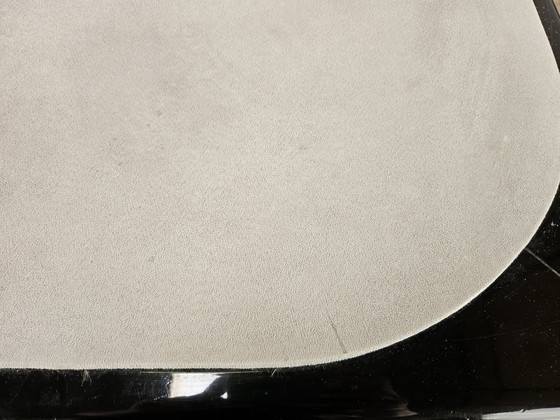 Image 1 of Vintage Game Table In Grey Fabric Attributed To Pierluigi Molinari For Pozzi Milano