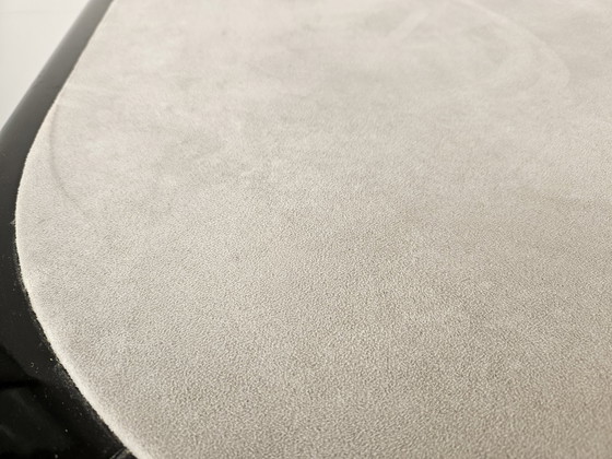 Image 1 of Vintage Game Table In Grey Fabric Attributed To Pierluigi Molinari For Pozzi Milano