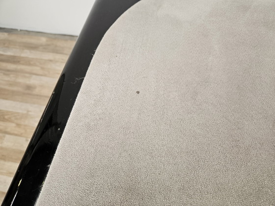 Image 1 of Vintage Game Table In Grey Fabric Attributed To Pierluigi Molinari For Pozzi Milano