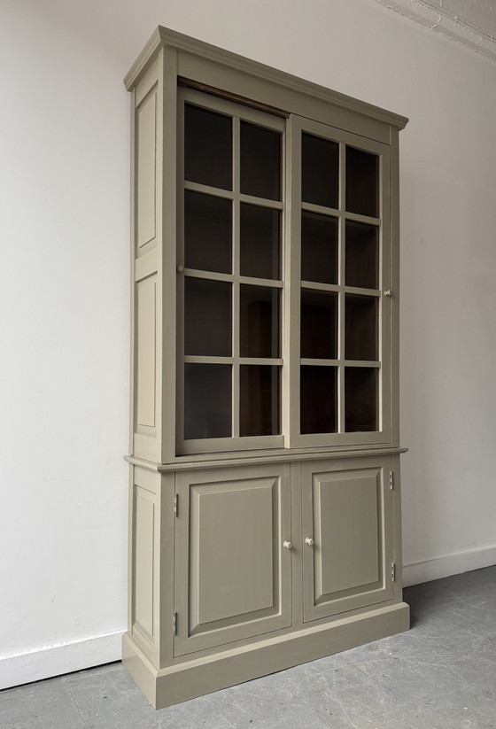 Image 1 of Tall Bookcase Display Cabinet By Oka