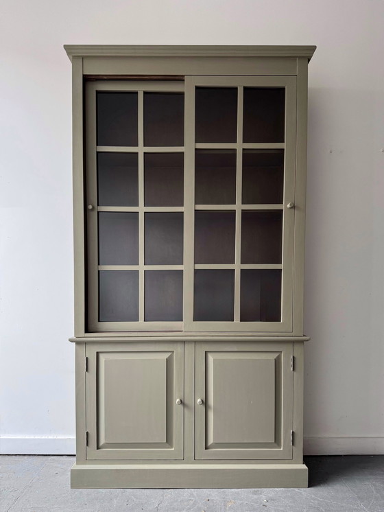 Image 1 of Tall Bookcase Display Cabinet By Oka