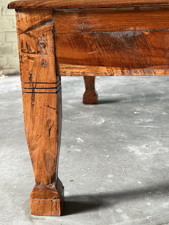 Image 1 of Teak & Bamboo coffee table