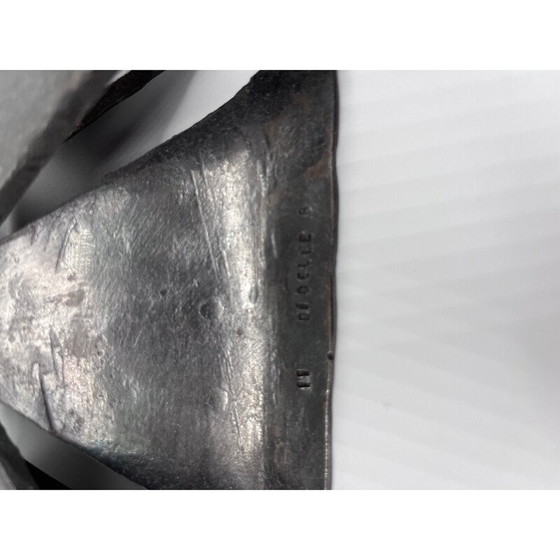 Image 1 of Vintage Brutalist wrought iron candlestick, 1970