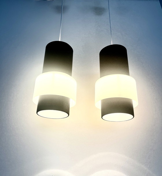 Image 1 of 2x Philips - Louis Kalff - NT61 (Cadix) lampes suspendues