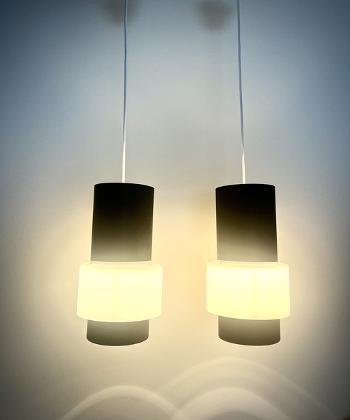 2x Philips Louis Kalff pendant lamps