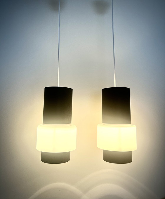 Image 1 of 2x Philips - Louis Kalff - NT61 (Cadix) pendant lamps.