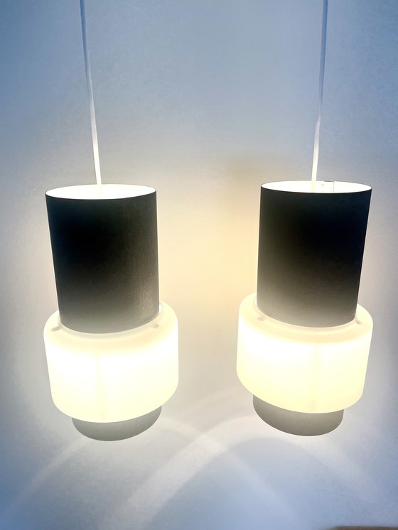 Image 1 of 2x Philips - Louis Kalff - NT61 (Cadix) pendant lamps.