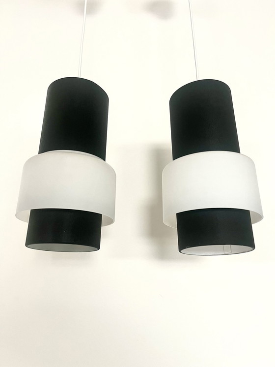 Image 1 of 2x Philips - Louis Kalff - NT61 (Cadix) lampes suspendues