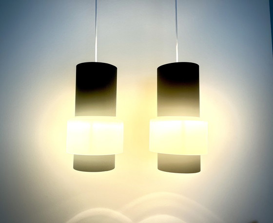 Image 1 of 2x Philips - Louis Kalff - NT61 (Cadix) lampes suspendues