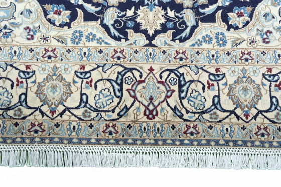 Image 1 of Hand Knotted Persian Carpet Nain With Silk - 316 X 200 Cm