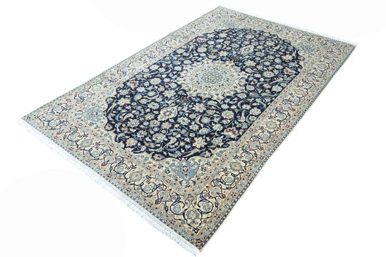 Image 1 of Hand Knotted Persian Carpet Nain With Silk - 316 X 200 Cm