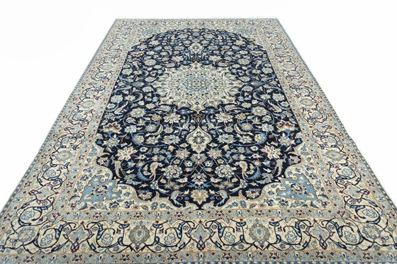 Image 1 of Hand Knotted Persian Carpet Nain With Silk - 316 X 200 Cm