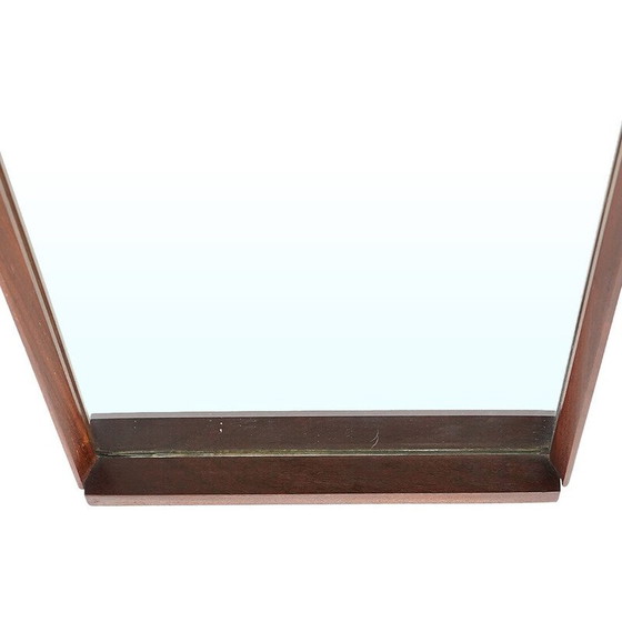 Image 1 of Vintage rectangular mirror with wooden frame, Italy 1960