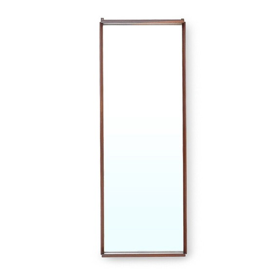 Image 1 of Vintage rectangular mirror with wooden frame, Italy 1960