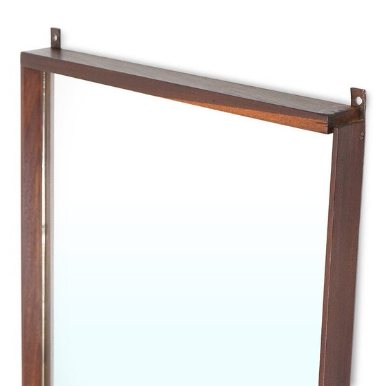 Image 1 of Vintage rectangular mirror with wooden frame, Italy 1960