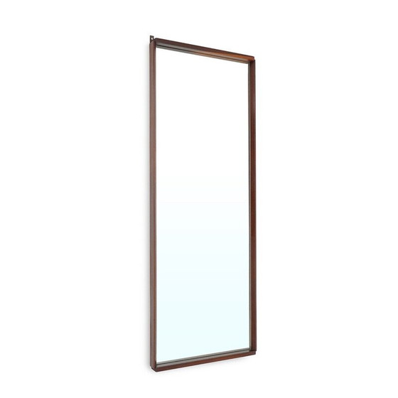 Image 1 of Vintage rectangular mirror with wooden frame, Italy 1960