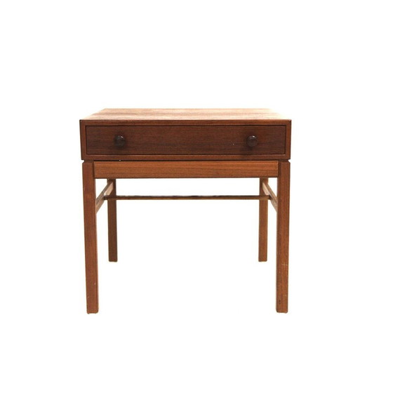 Image 1 of Vintage "Casino" teak bedside table by Engström and Myrstran for Bra Bohag, Sweden 1960