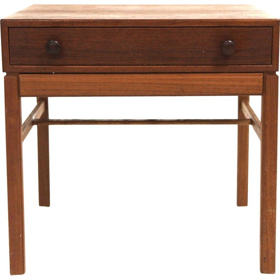 Image 1 of Vintage "Casino" teak bedside table by Engström and Myrstran for Bra Bohag, Sweden 1960