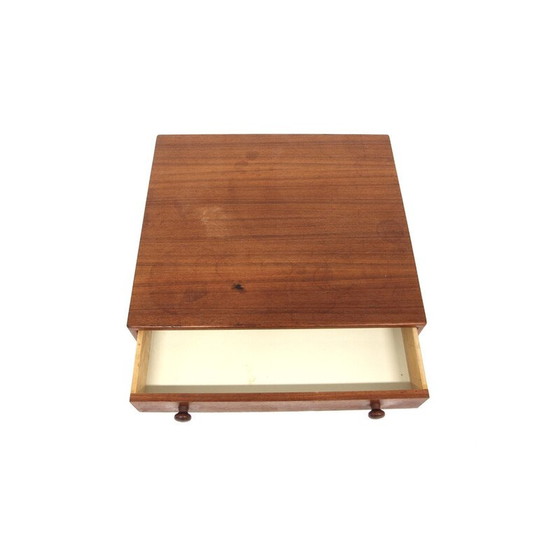 Image 1 of Vintage "Casino" teak bedside table by Engström and Myrstran for Bra Bohag, Sweden 1960