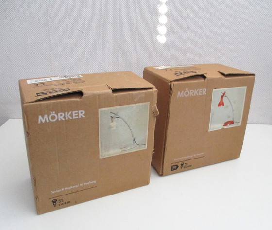 Image 1 of 2x Ikea Mörker desk lamps by Knut and Marianne Hagberg