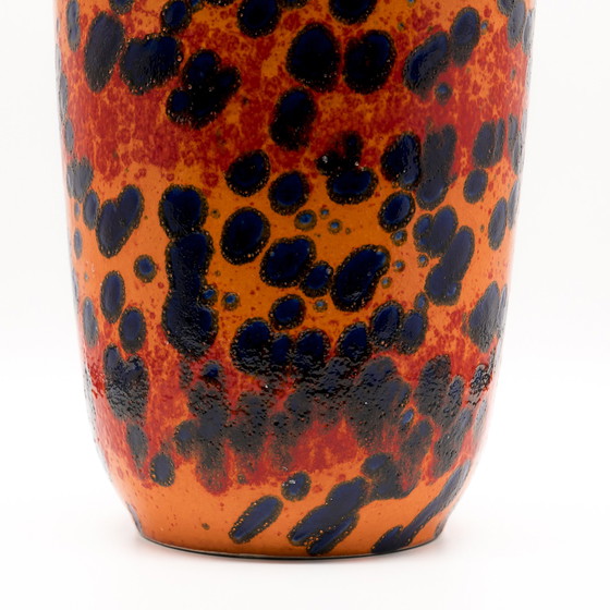 Image 1 of Bodenvase en lave grasse Poterie d'Allemagne de l'Ouest Design Mid Century Scheurich 517-45 Cm