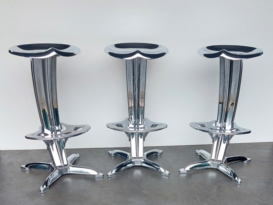 Image 1 of 3X Design Barstool Lotus - Dulton | Yasu Sasamoto | Chrome !