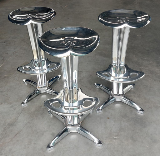 3X Design Barstool Lotus - Dulton | Yasu Sasamoto | Chrome !