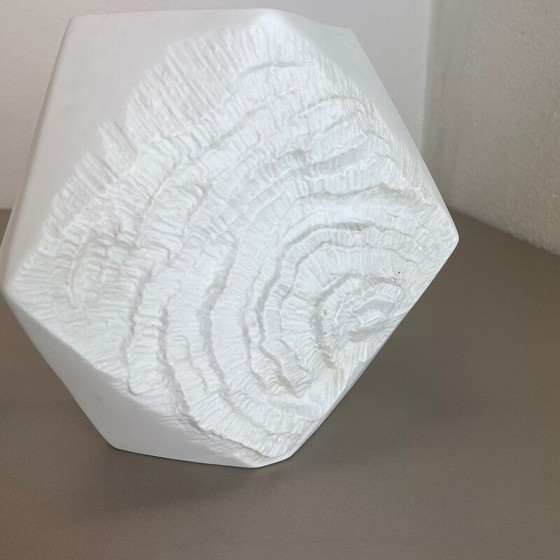 Image 1 of Pair of vintage Op Art porcelain vases by Ak Kaiser, Germany 1970s