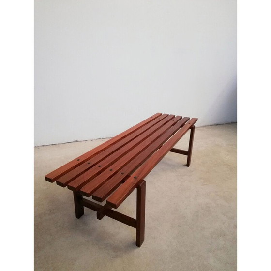 Image 1 of Vintage bench in solid teak, 1960