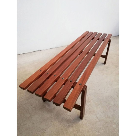 Image 1 of Vintage bench in solid teak, 1960