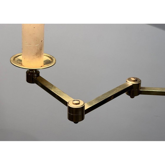 Image 1 of Vintage brass reading lamp with removable arm, 1940