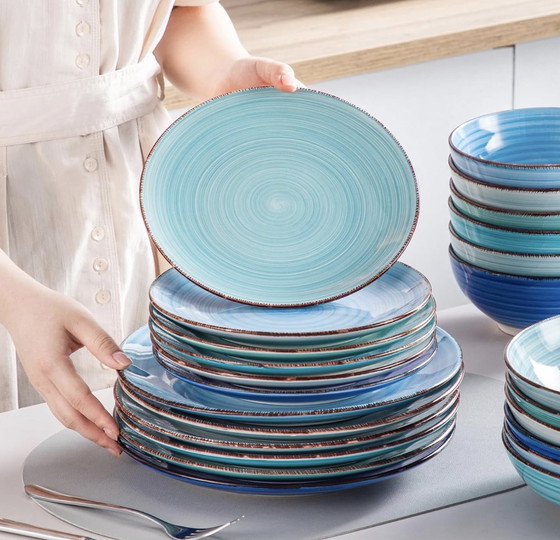 Image 1 of 24 Piece Ceramic Dinner Service