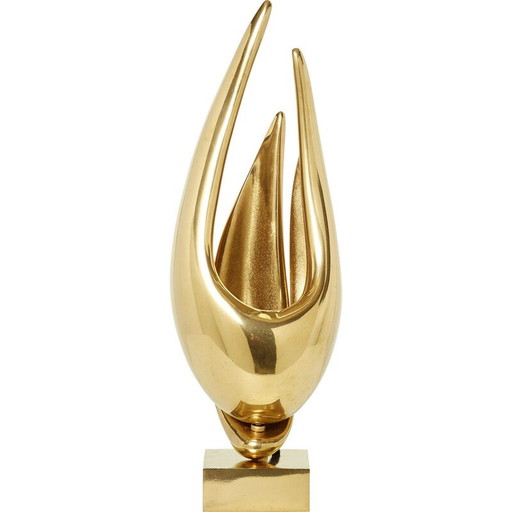 Vintage gilt bronze lamp by Michel Armand, 1970