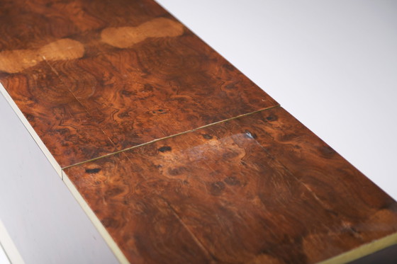 Image 1 of Caisse de rangement / Table basse vintage en bois de bouleau par Willy Rizzo - Italie 1970