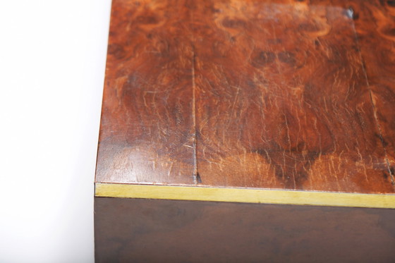 Image 1 of Caisse de rangement / Table basse vintage en bois de bouleau par Willy Rizzo - Italie 1970