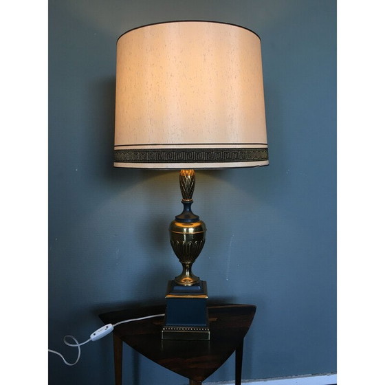 Image 1 of Lampada da tavolo vintage in ottone e metallo, Francia 1970