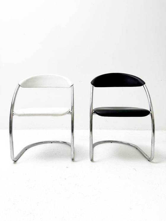 Image 1 of Set of 2 modern cantilever chairs