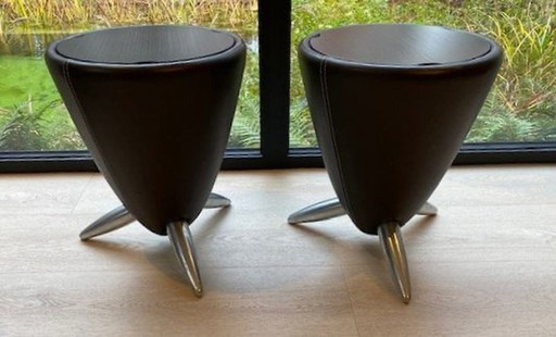 2x Leolux Tamtam Side Tables