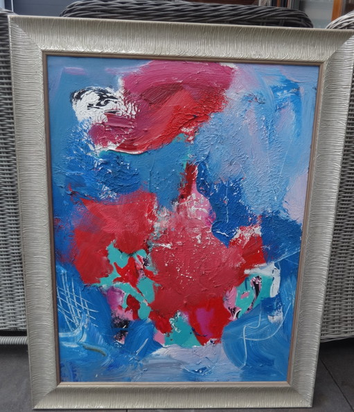 Kleurrijk, Arlaque de Clerque – schilderijen tekeningen, Canvas, Abstract (photo 2 of 9)