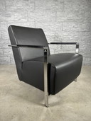 2 x Harvink Alowa. Black leather