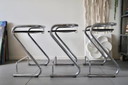 3 sgabelli da bar vintage Lammhults di Börge Lindau e Bo Lindekrantz