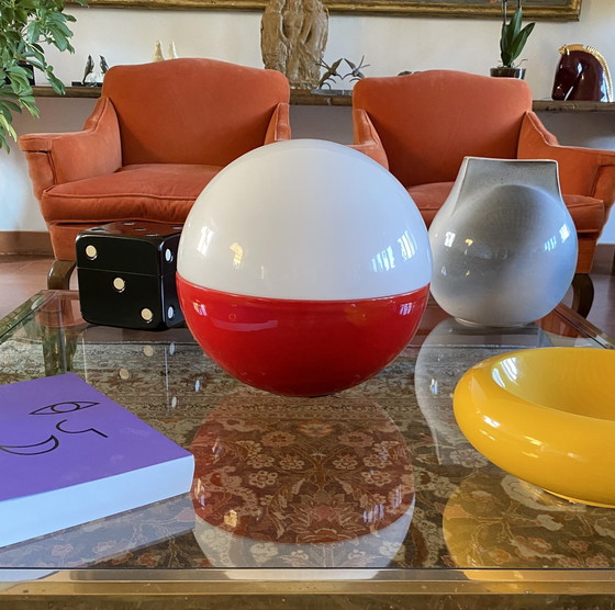 Image 1 of Lampada da tavolo in ceramica e vetro Space Age, Alvino Bagni Italia anni '70