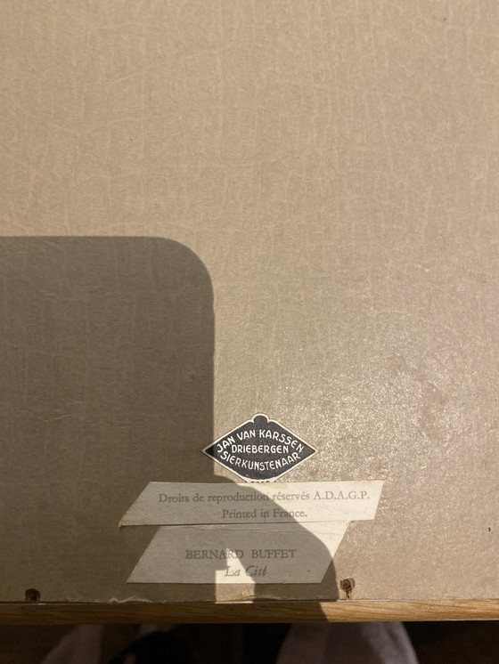 Image 1 of Bernard Buffet 1956 Litografía La Cité