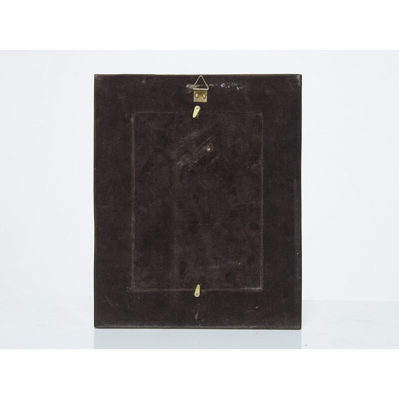 Image 1 of Vintage brass and fossil stone photo frame, Italy 1970s