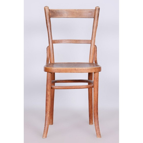 Image 1 of Vintage Art Deco beech chair by Fischel, Czechoslovakia 1920