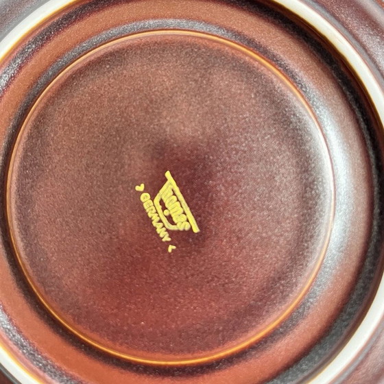 Image 1 of Vintage stoneware broths with saucer for Rosenthal Grup, Germany 1980