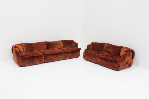 Confidential Sofa Set By Alberto Rosselli For Saporiti